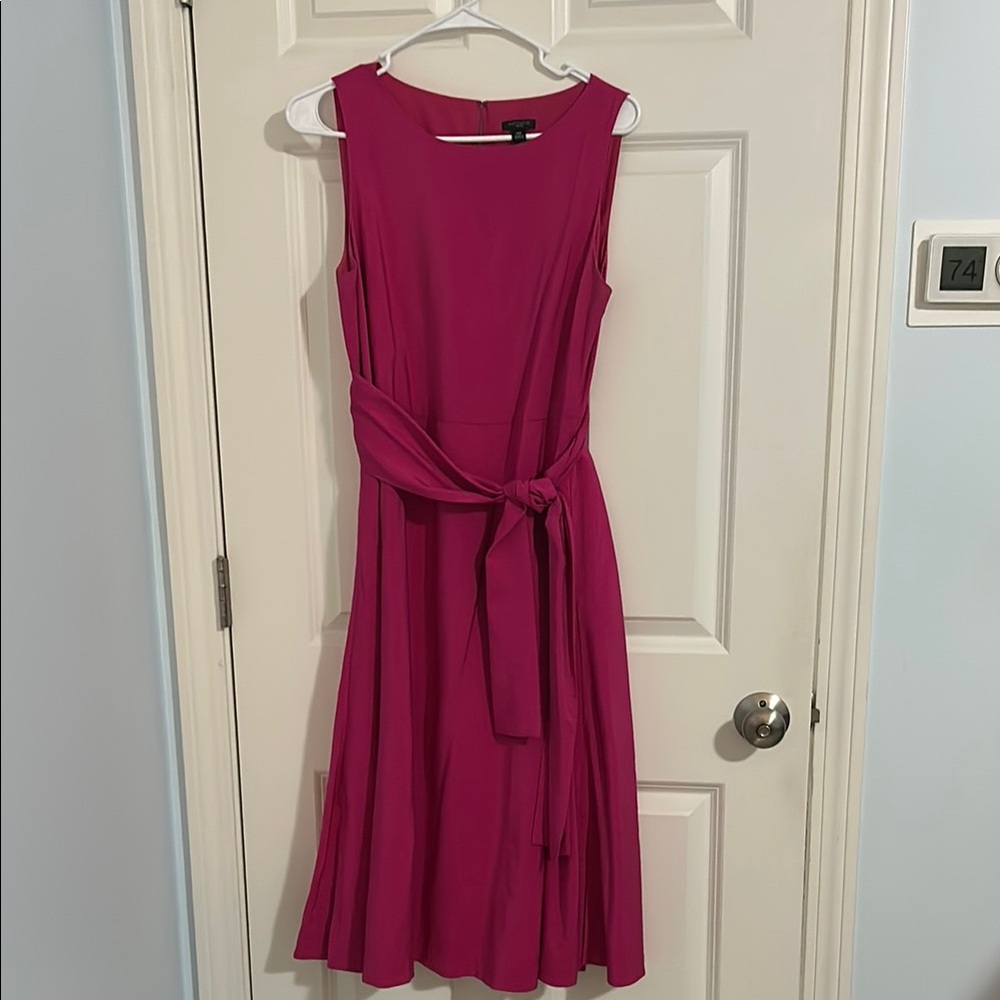 Ann Taylor Elegant Pink Sleeveless Dress